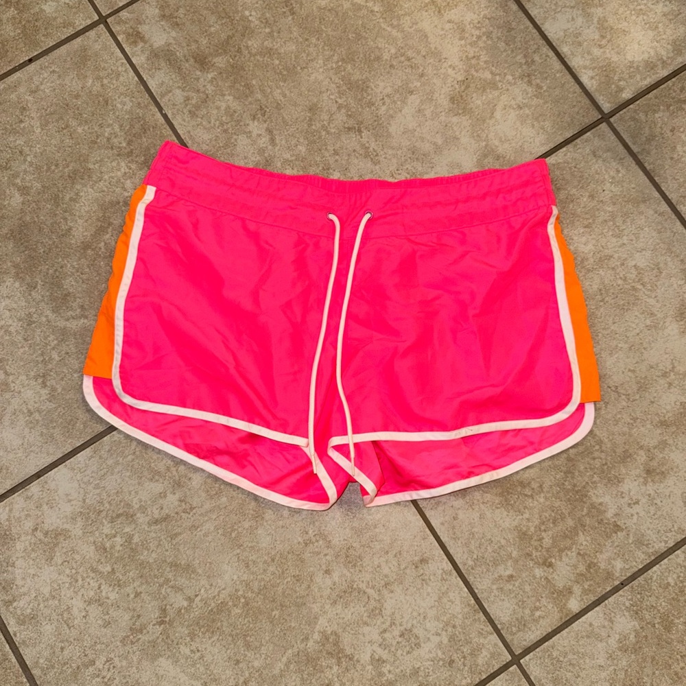 Old Navy Vintage OG Pink White Orange Athletic Shorts